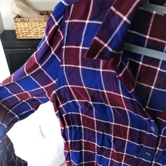 Lucky Brand button down flannel top - Picture 4 of 9